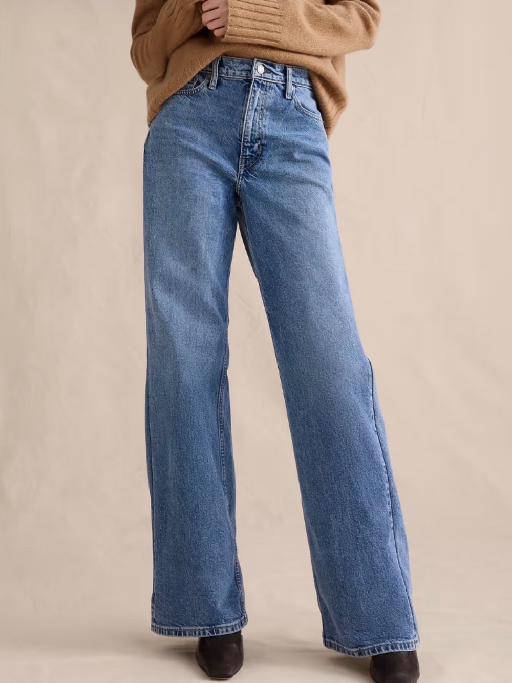 BANANA REPUBLIC THE ICON CLASSIC WIDE-LEG JEAN IN SIZE 30L NWT 160$ MRSP
